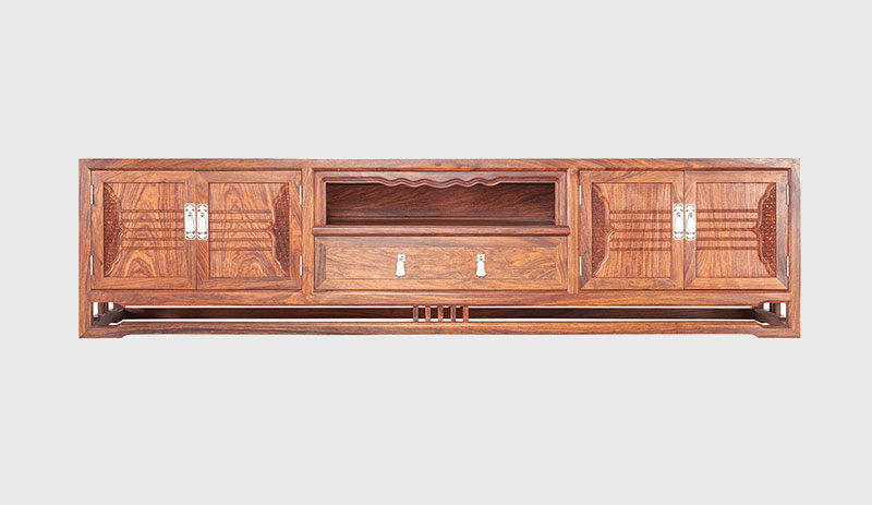儋州刺猬紫檀电视柜低柜现代中式全实木电视柜客厅高低柜